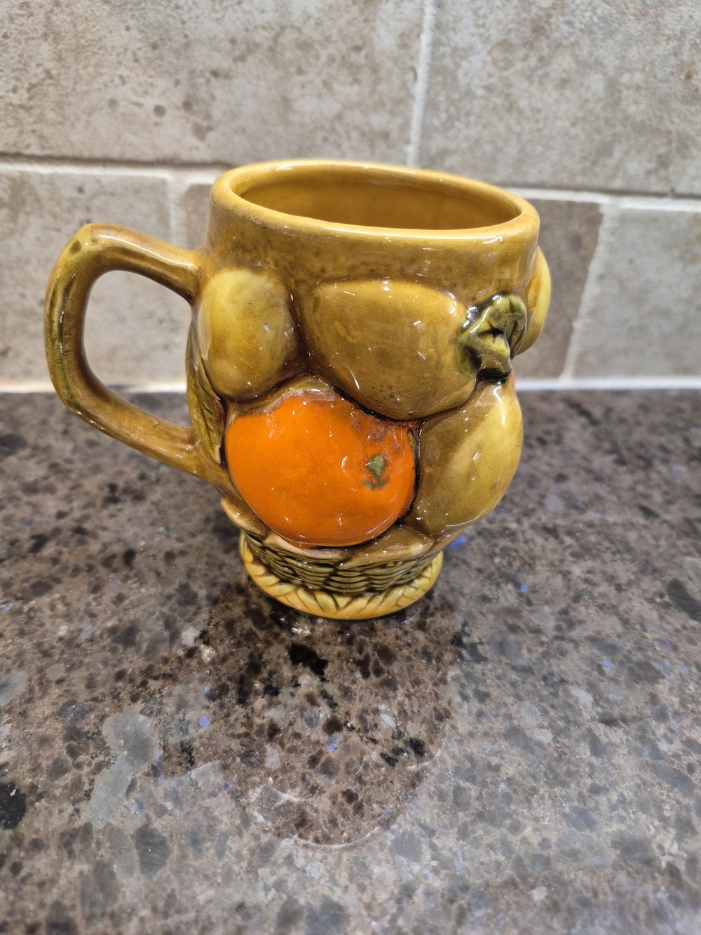 Vintage Japan Orange Lemon Fruit Spice Coffee Tea Mug Cup Ceramic Decor